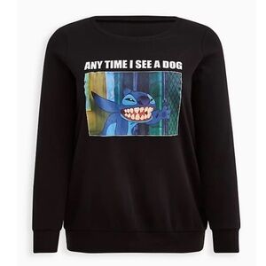 TORRID NWT SWEATSHIRT - DISNEY LILO & STITCH DOG